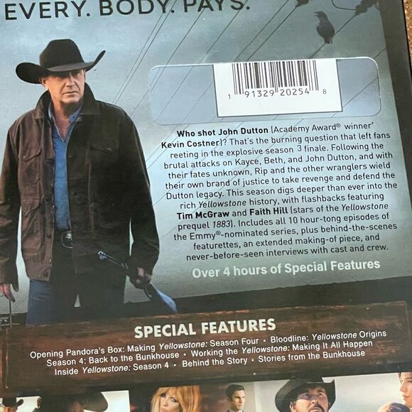 Yellowstone Season 4 (Preowned) Includes 5 Discs - Picture 4 of 4
